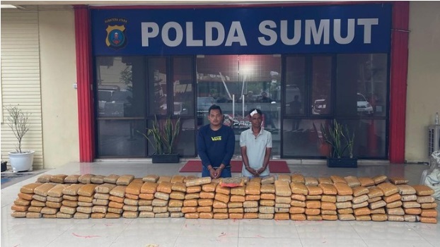 Dua Kurir Ganja Asal Aceh Diciduk, Polisi Sita 272 Kg Siap Edar di Jawa dan Sumatera